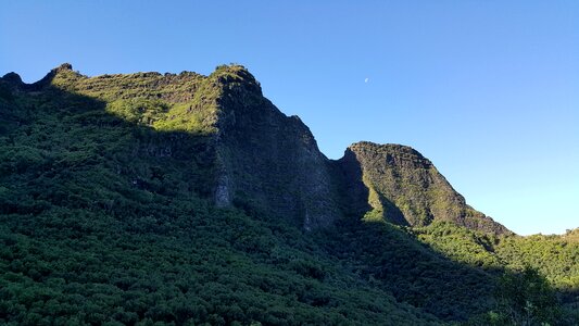Coastline on the Kalalau trail in Kauai, state of Hawaii