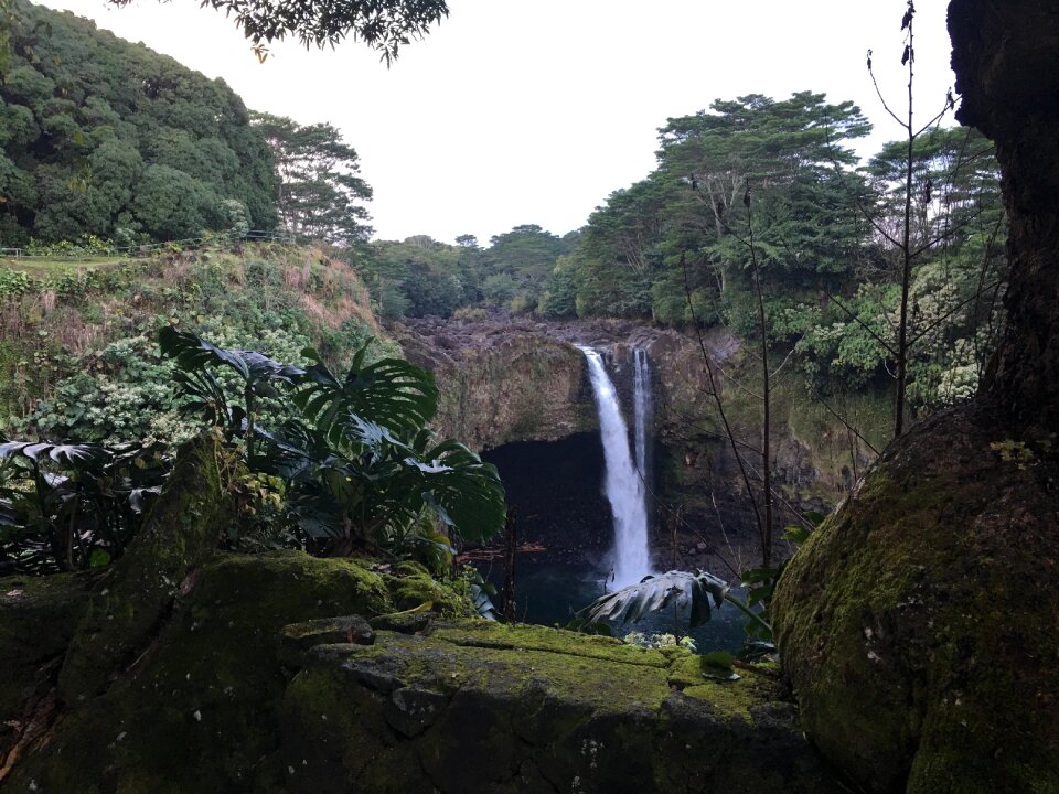 Hawaii, Rainbow Falls in Hilo. Wailuku River State Park