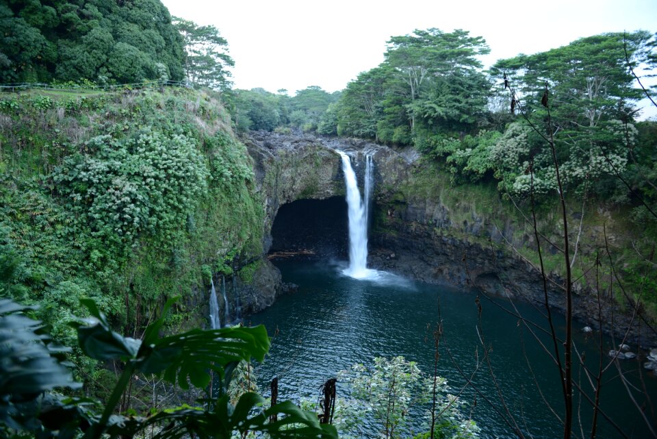 Hawaii, Rainbow Falls in Hilo. Wailuku River State Park