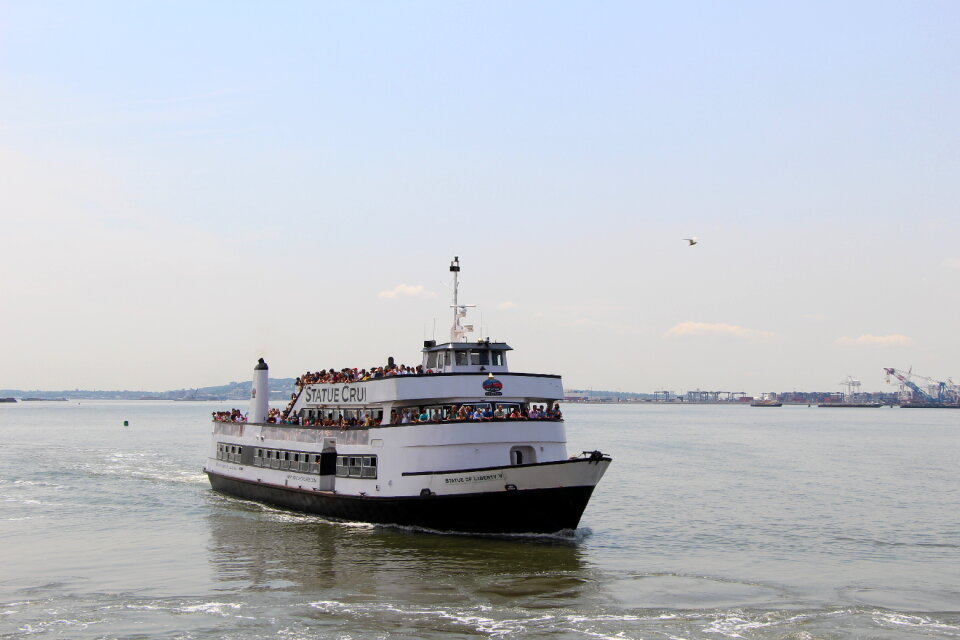 Statue of Liberty, cruise boat, New York City