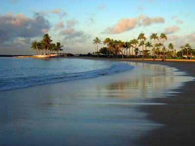 Hawaii Waikiki Beach Sunset photo