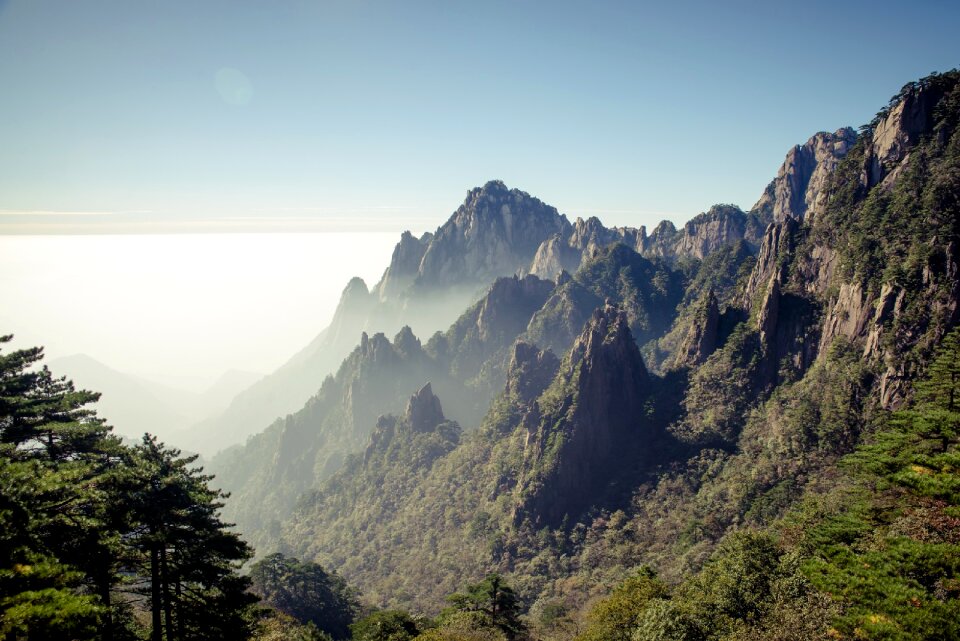 huangshan mountain Cloud Sea Scenery, East China`s Anhui Province