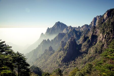 huangshan mountain Cloud Sea Scenery, East China`s Anhui Province
