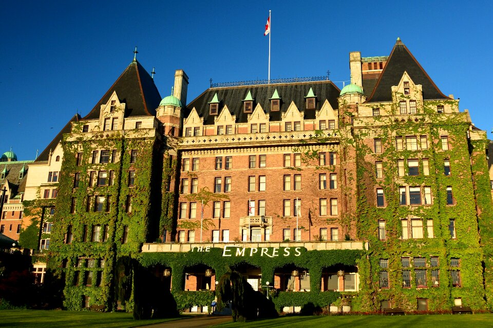 Beautiful view of Inner Harbour of Victoria, Vancouver Island