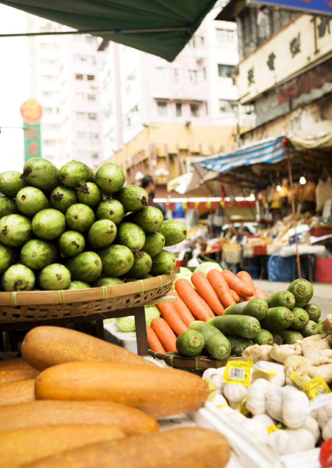 Shoppers in Hong Kong, China