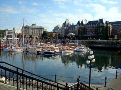 Parliament Buildings and Inner Harbour, Victoria, BC, Canada photo