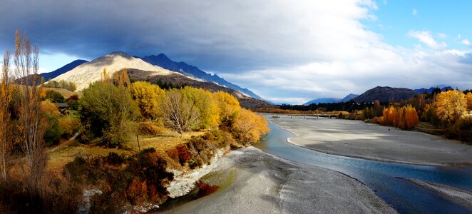 The Shotover river, Queenstown, New Zealand photo