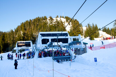 Winter at Grouse Mountain, Vancouver, BC photo