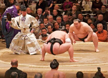 Japanese sumo wresler