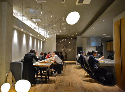 High end restaurants at Ginza in Tokyo Japan