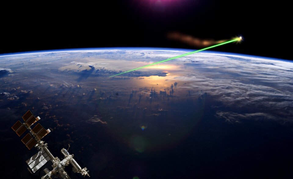 Artistic interpretation of the Laser broom