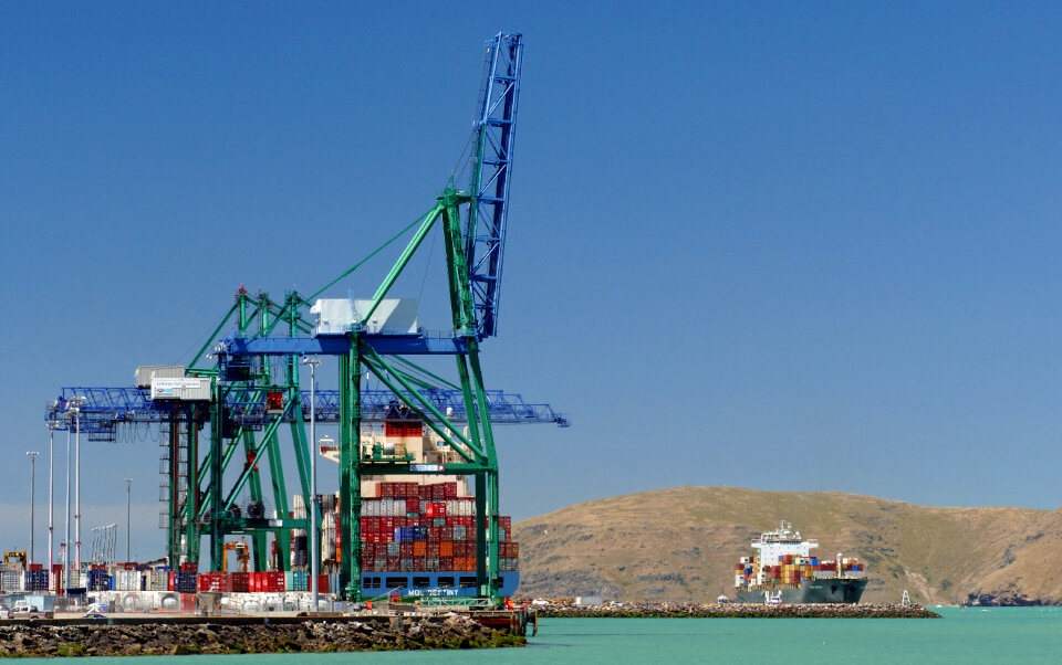 Lyttleton Port and Harbour in Christchurch, New Zealand