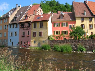France, the village of Thann in Haut Rhin photo