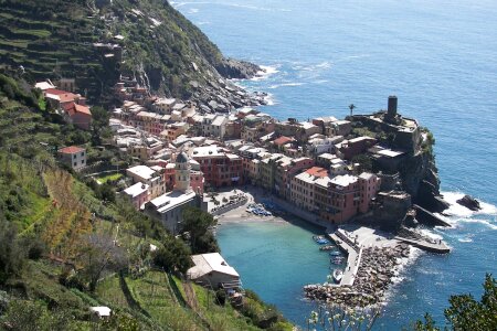 colorful village Vernazza, Cinque Terre, Italy photo