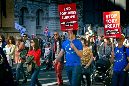 Anti-Brexit protest, London, UK