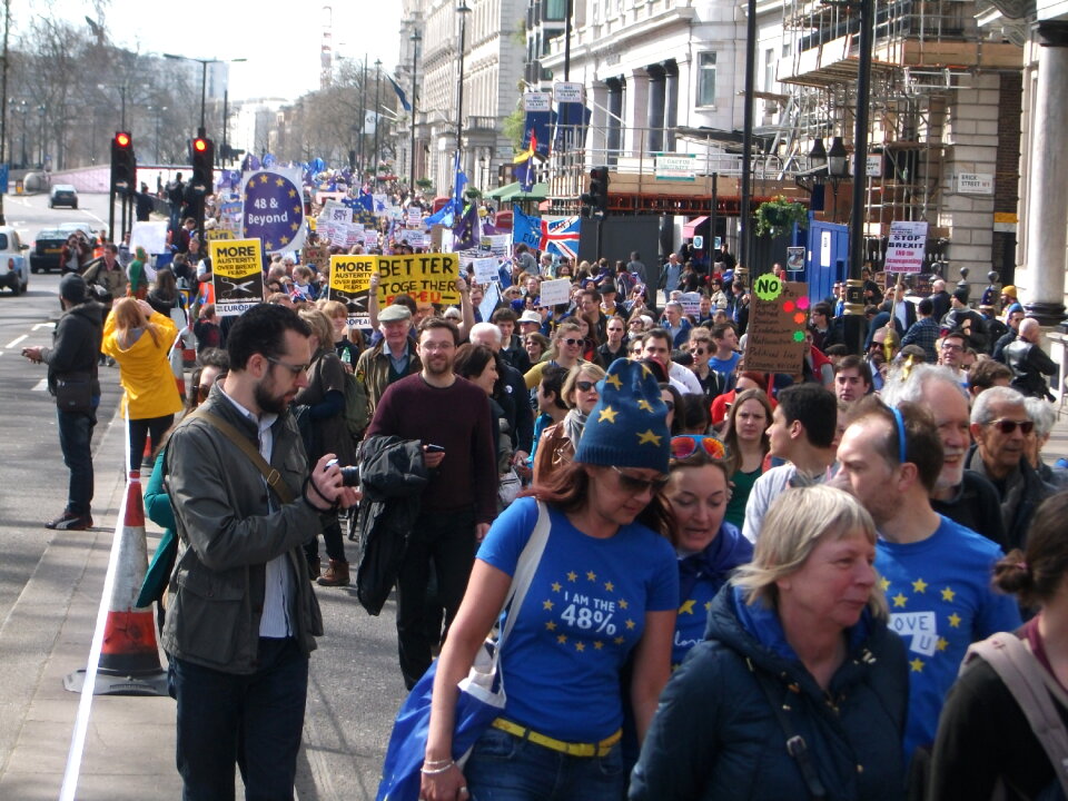 Anti-Brexit protest, London, UK