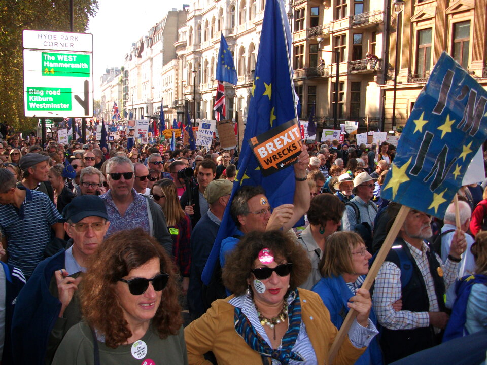 Anti-Brexit protest, London, UK