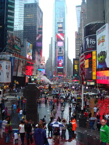 Times Square, featured with Broadway Theaters and animated LED photo