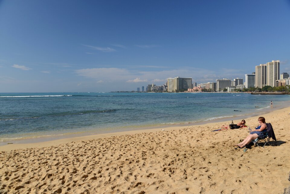 Waikiki Beach and Diamond Head, Honolulu, Oahu Island, Hawaii