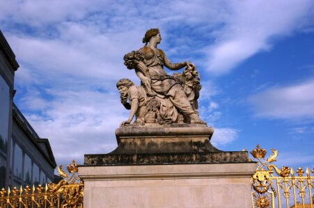 Woman statue, versailles, paris, france photo