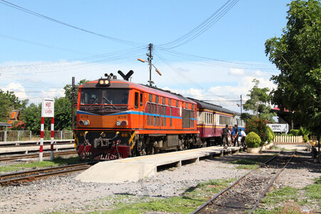 Bangpa-In railway station, Ayutthaya province photo