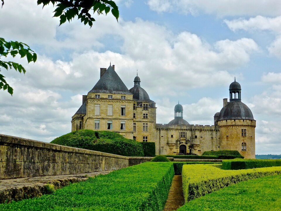 Gardens and Chateau de Hautefort, Perigord, France