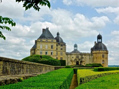 Gardens and Chateau de Hautefort, Perigord, France