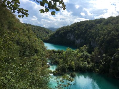 Plitvice lakes, national park Croatia, Europe photo