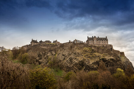 Edinburgh Castle, Scotland, from Princes Street Gardens photo