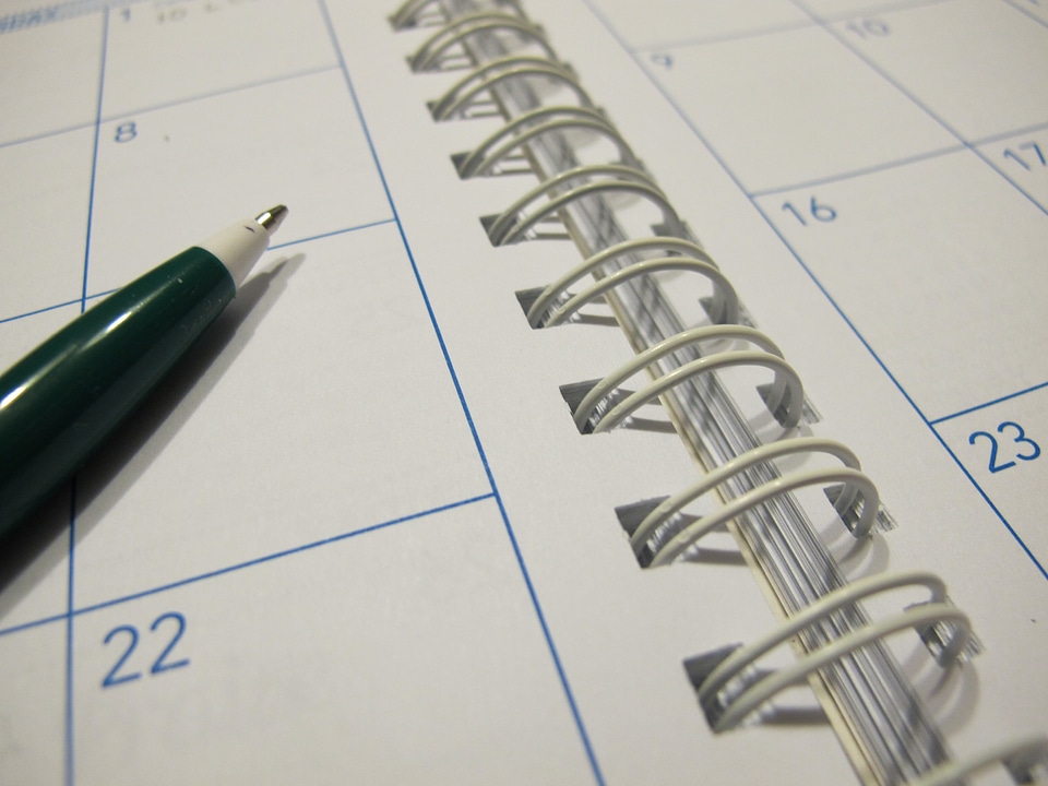 Pen schedule organizer