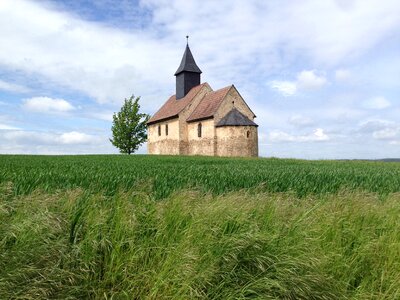Historic small church in rural Bavaria, Germany photo