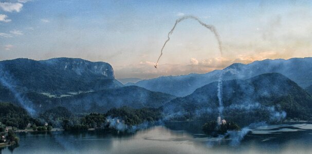 Bled Lake Slovenia Loop air show