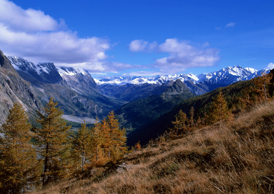 Beautiful autumn landscape in the Alps
