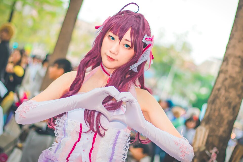 Japan anime costume girl portrait