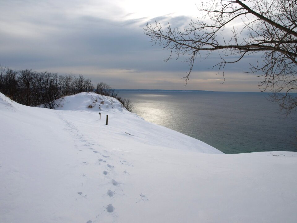 Lake Michigan Overlook in the Winter