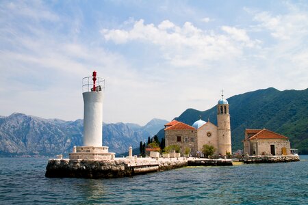 Church of the Virgin of Rock located in the Kotor bay, Montenegro