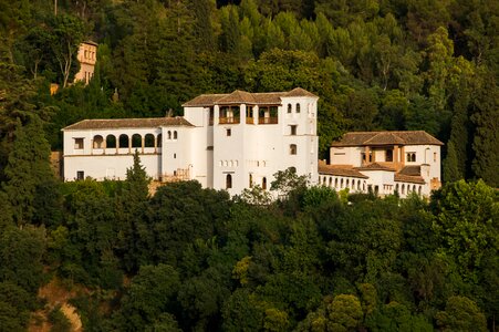 General view of the Alhambra from Albaicin in Granada, Andalusia