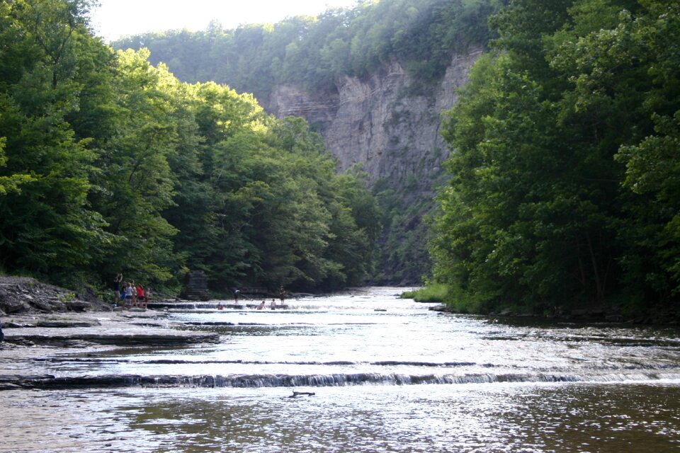 Path to Taughannock Falls in the state park