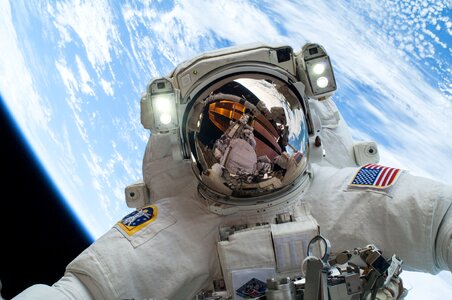 Astronaut Mike Hopkins Spacewalk photo
