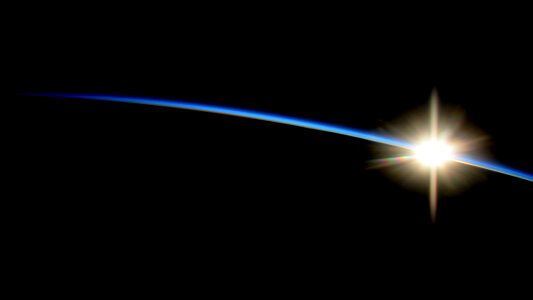 Sunrise From the International Space Station photo