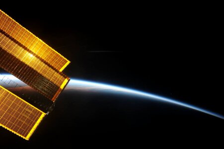 Sunrise from the International Space Station photo