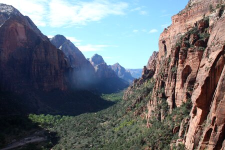 Zion Canyon from Angels Landing,in Zion National Park
