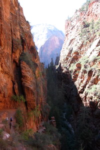 Zion Canyon from Angels Landing,in Zion National Park Utah