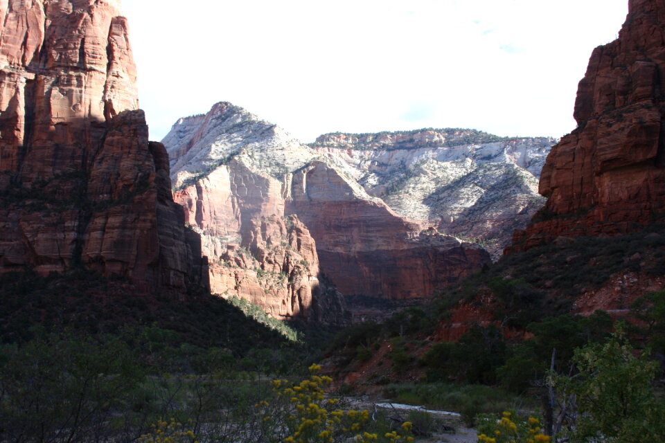 Zion Canyon from Angels Landing,in Zion National Park Utah photo