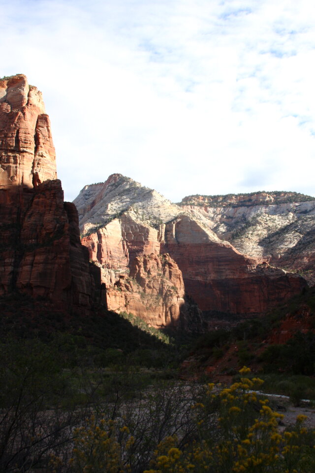 Zion Canyon from Angels Landing,in Zion National Park Utah
