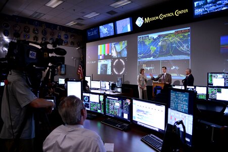 Flight Control Room for NASA's Orion Spacecraft