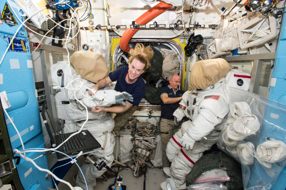 Astronauts IN International Space Station