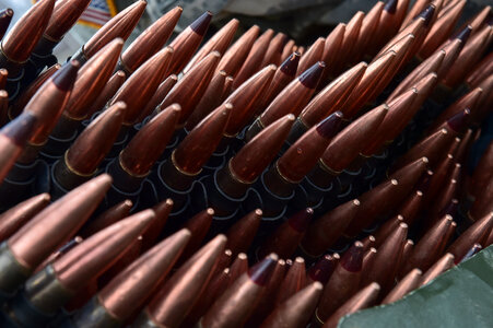 Machine gun ammunition photo