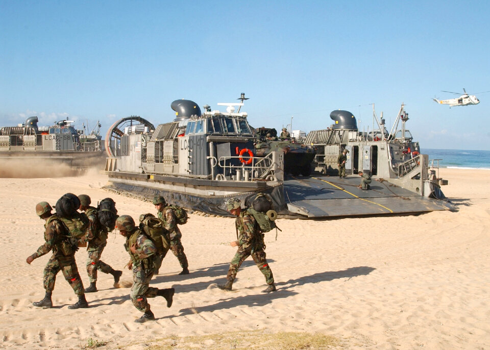 Marines from Battalion Landing Team 2/3, Special Purpose Marine