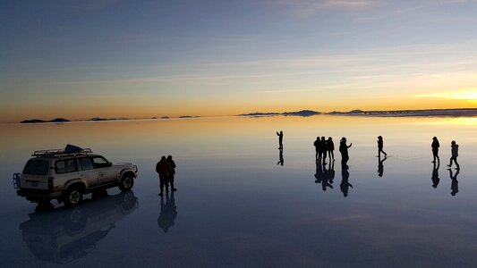 Salar de Uyuni is largest salt flat in the World photo